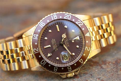 rolex gmt master 1675 8 rootbeer dial|Rolex GMT Master 1675 blueberry.